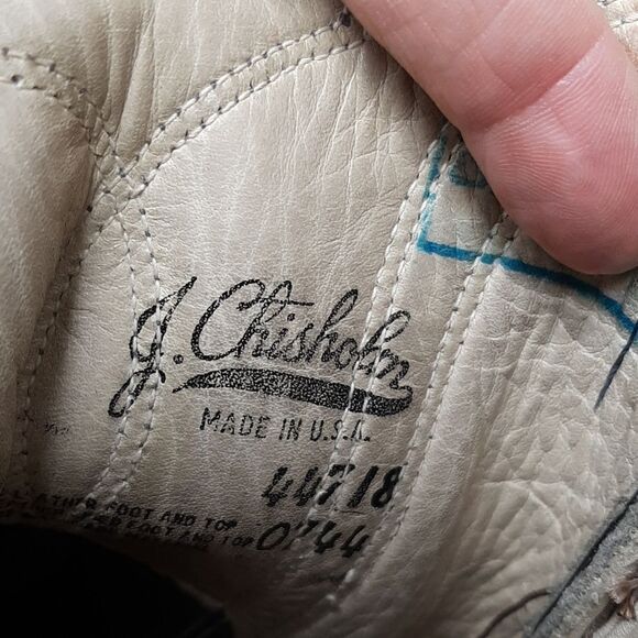 J. CHISHOLM Black Leather Boots - Picture 9 of 16